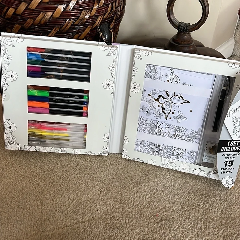Brand New Mindful Color & Gift All-Occasion Cards Stationary Calligraphy Markers